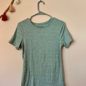 Marled Light Gray Cotten Tee